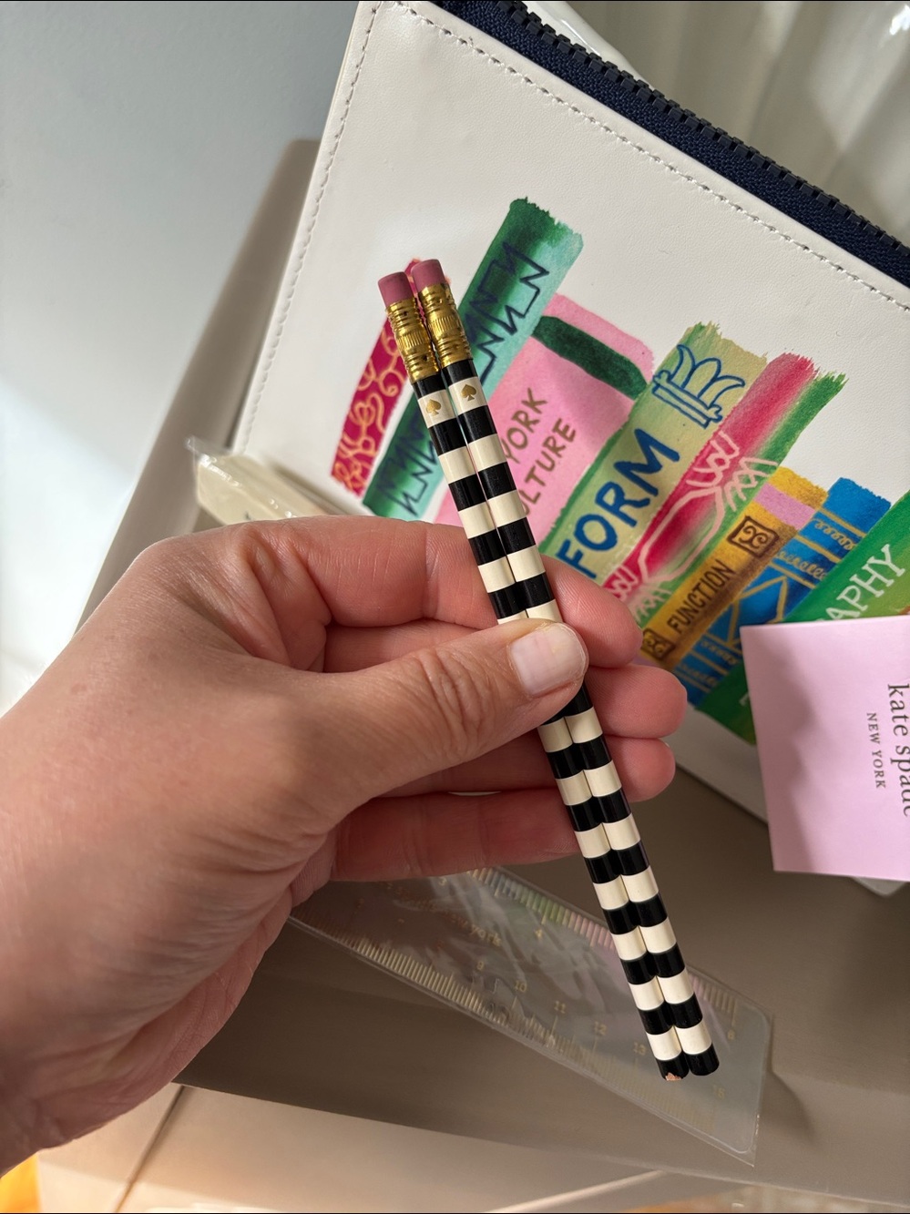 NWT Kate Spade Book Pencil Bag - Picture 8 of 13